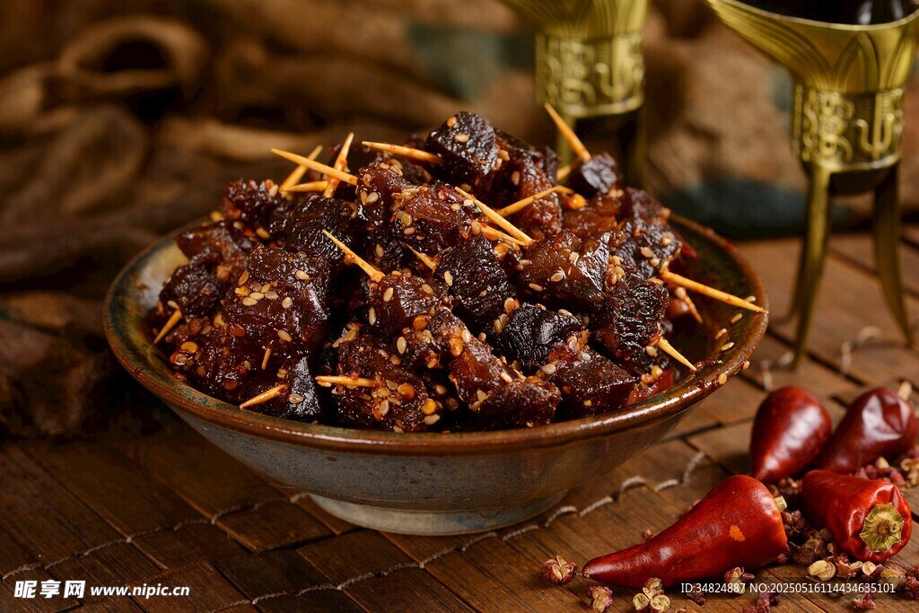 美味麻辣牙签牛肉