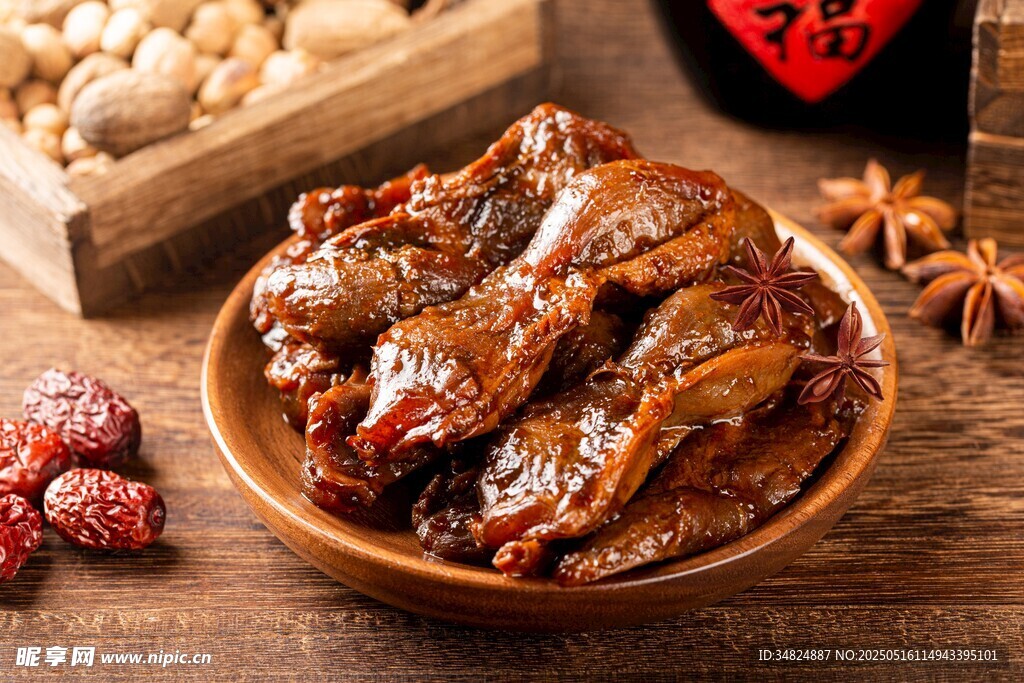 美味卤味鸭胗