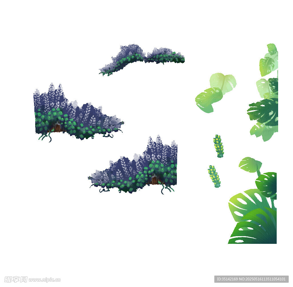 梦幻绿植景观元素集合