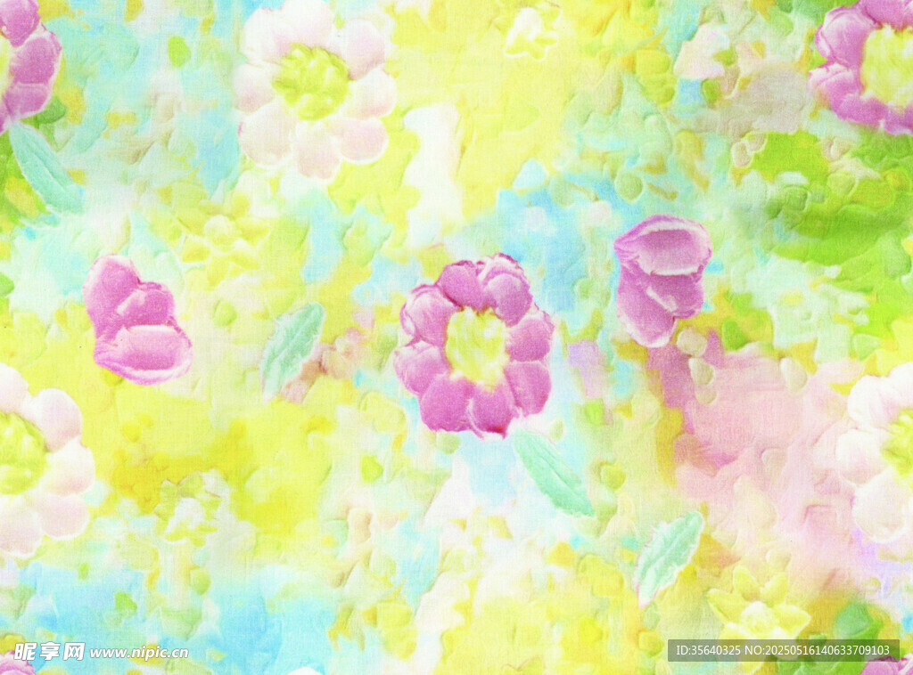 水彩花
