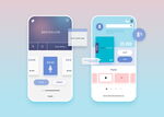 扁平插画小清新风格app页面十