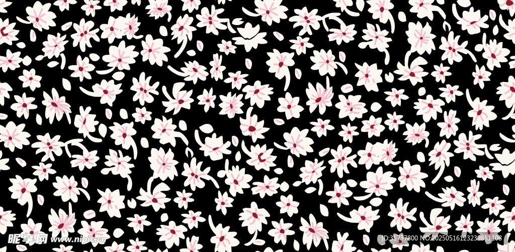 黑白碎花图案纹理背景