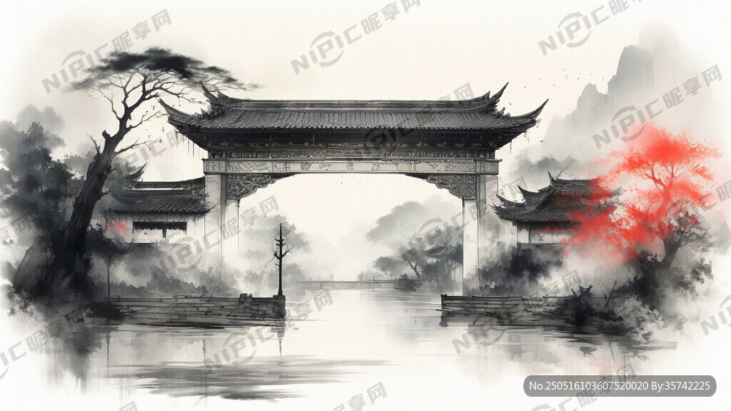 以梧州骑楼城大门为基底