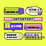 趣味创意工作原理展示图手举牌
