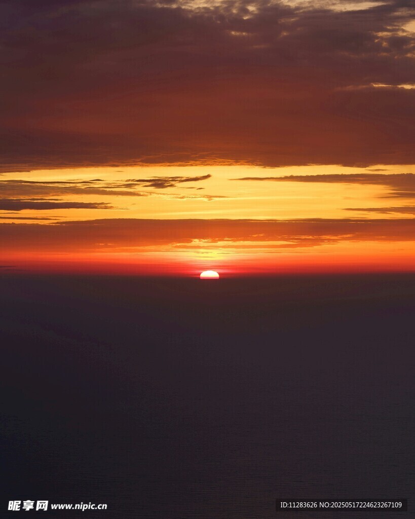 壮丽日出景观