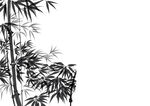水墨风竹子写意画