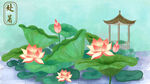 荷塘小景 古风雅致画面