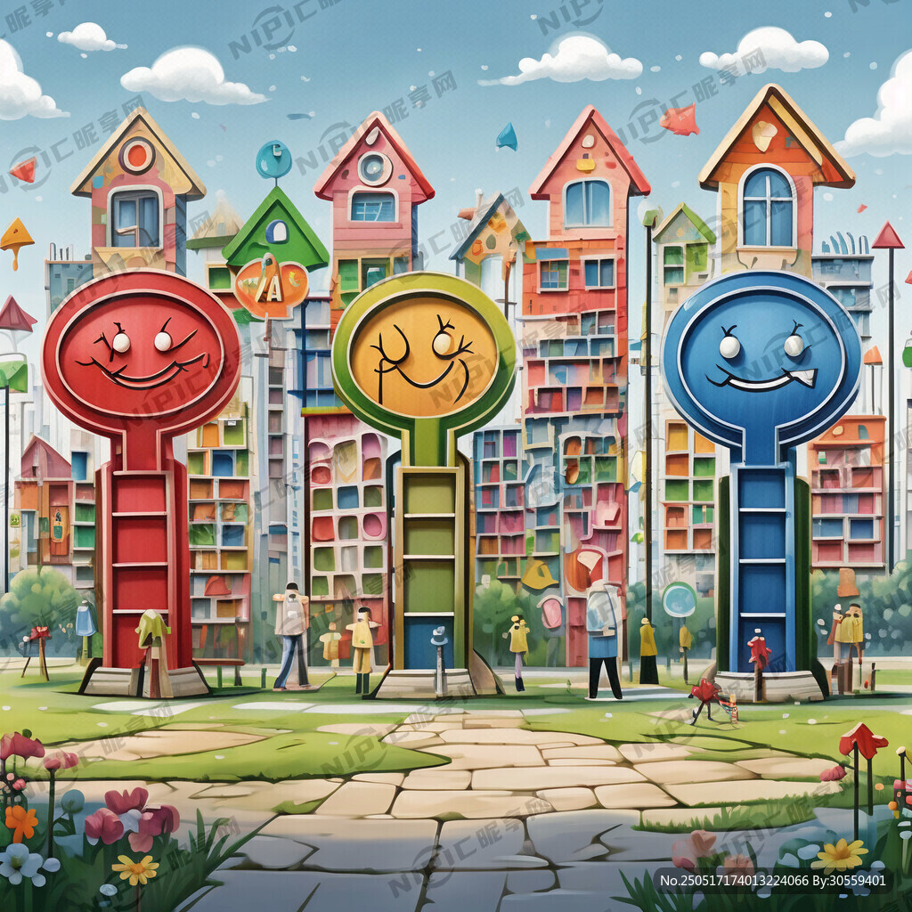 幼儿园 指示牌 箭头指示牌