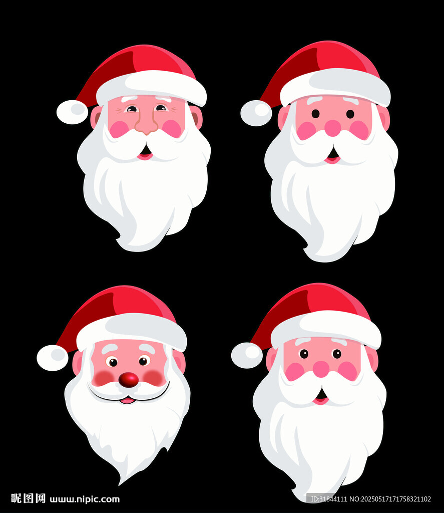 圣诞老人矢量图