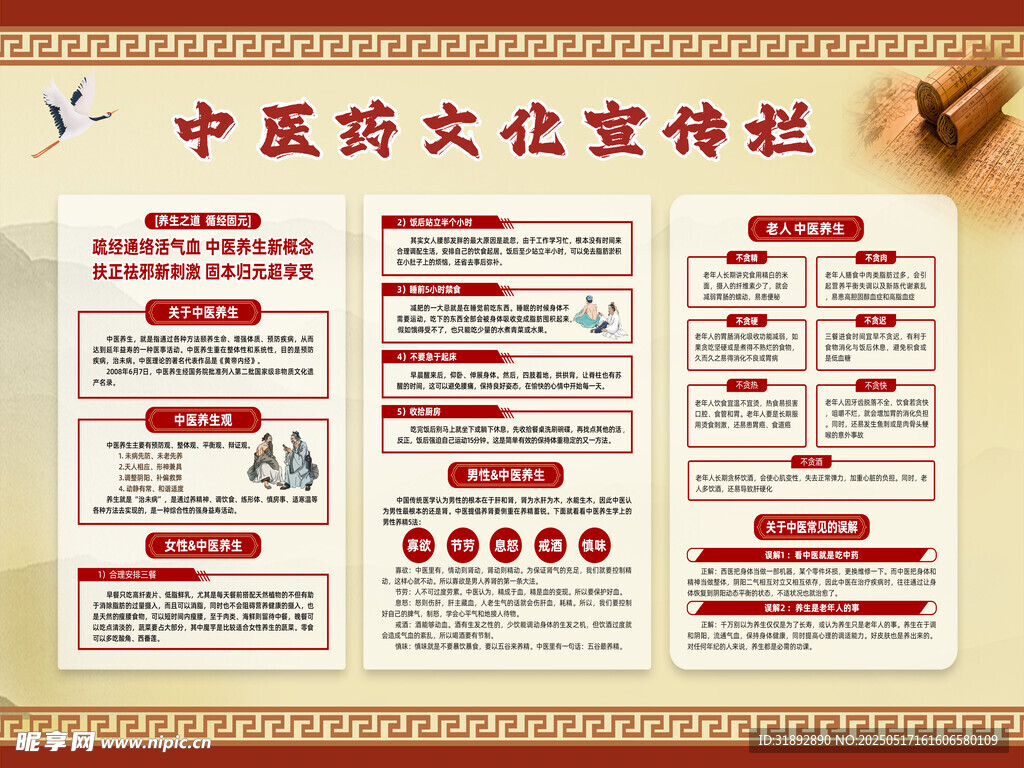 中医药文化宣传栏