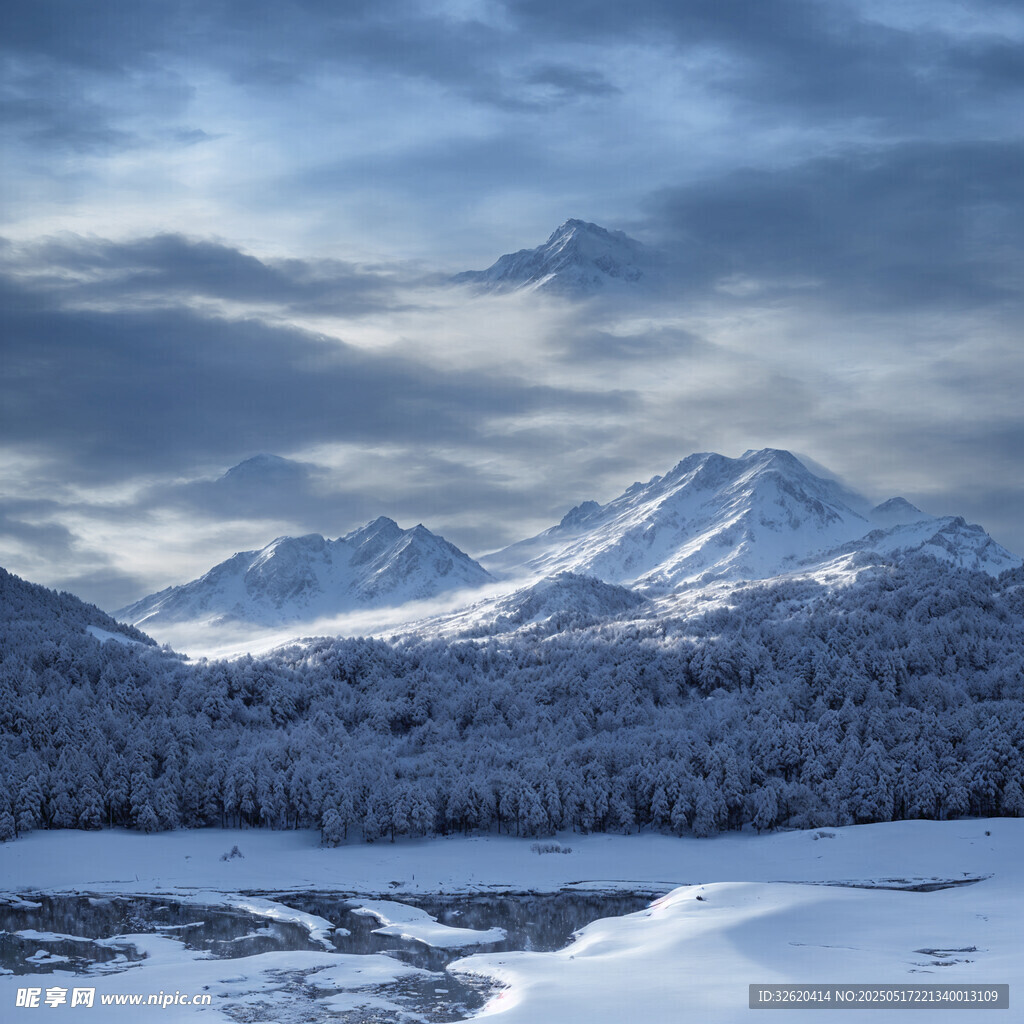 雪山 雪景