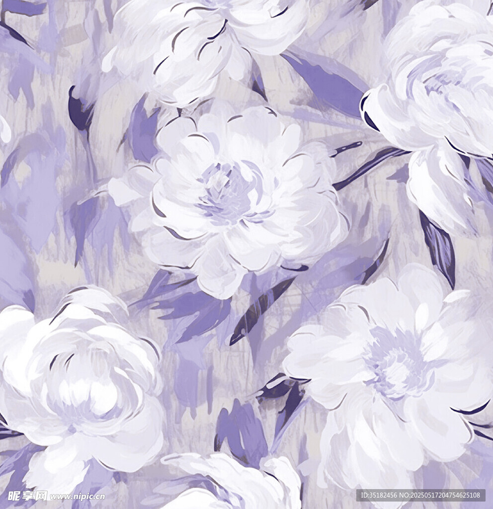 紫色花朵