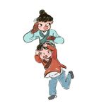 亲子欢乐互动瞬间