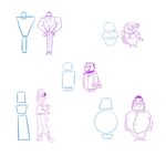 简约线条风时尚物品插画