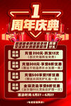 超市理发店百货周年庆