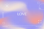 梦幻背景中的LOVE字样