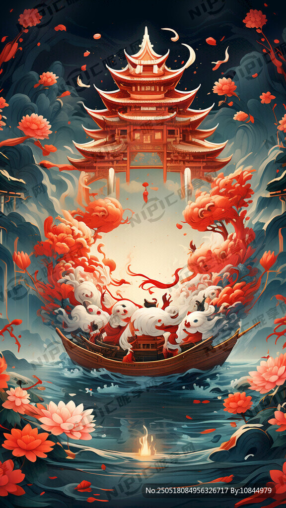 端午节  大粽子   赛龙舟