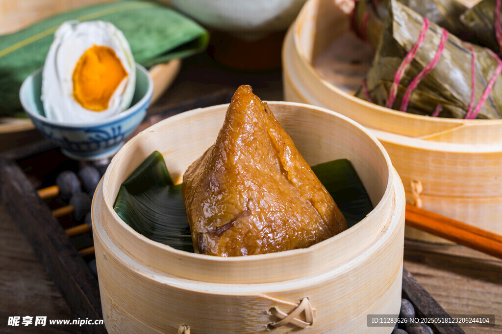 美味传统粽子展示