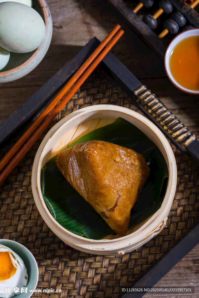 传统美味粽子特写