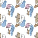 卡通风格心脏医疗图案