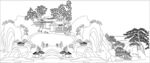 水墨山水风景图