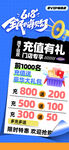 数码促销海报 充值享豪礼