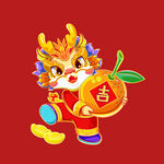 龙年吉祥萌龙送福