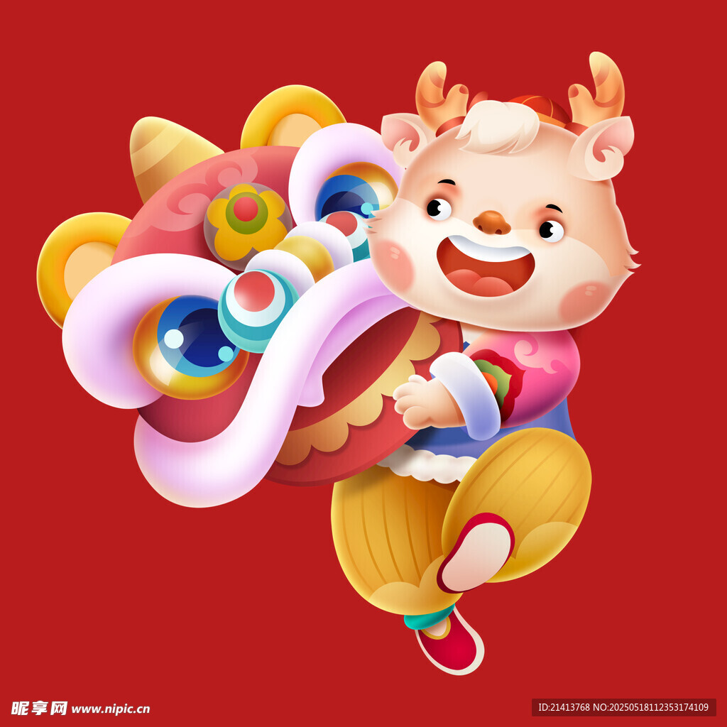 瑞兽萌鹿贺岁迎祥
