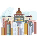 多彩城市建筑群景观