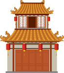 中式传统门楼建筑