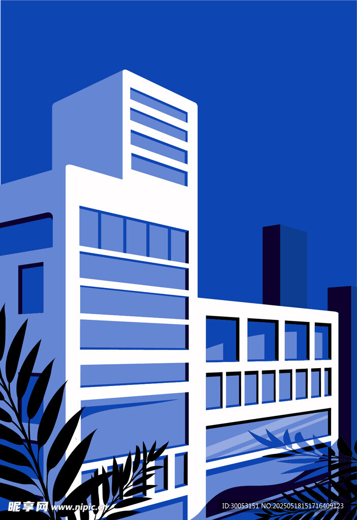 现代风格办公建筑外观