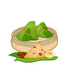 美味粽子与配菜展示