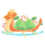 龙舟载粽游 端午好景象