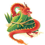 端午龙舟龙形插画