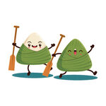 可爱粽子划船欢乐出行