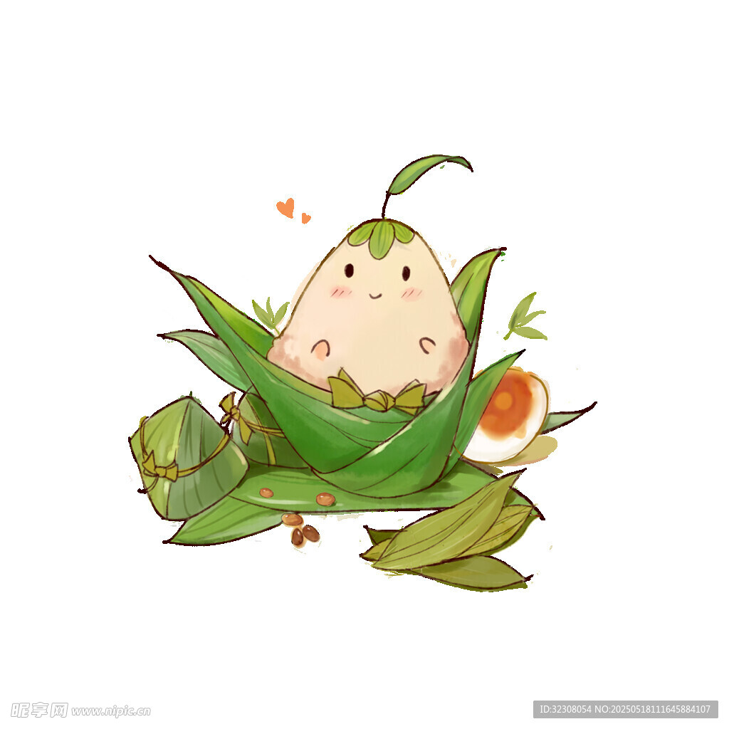 可爱玉米卡通形象插画