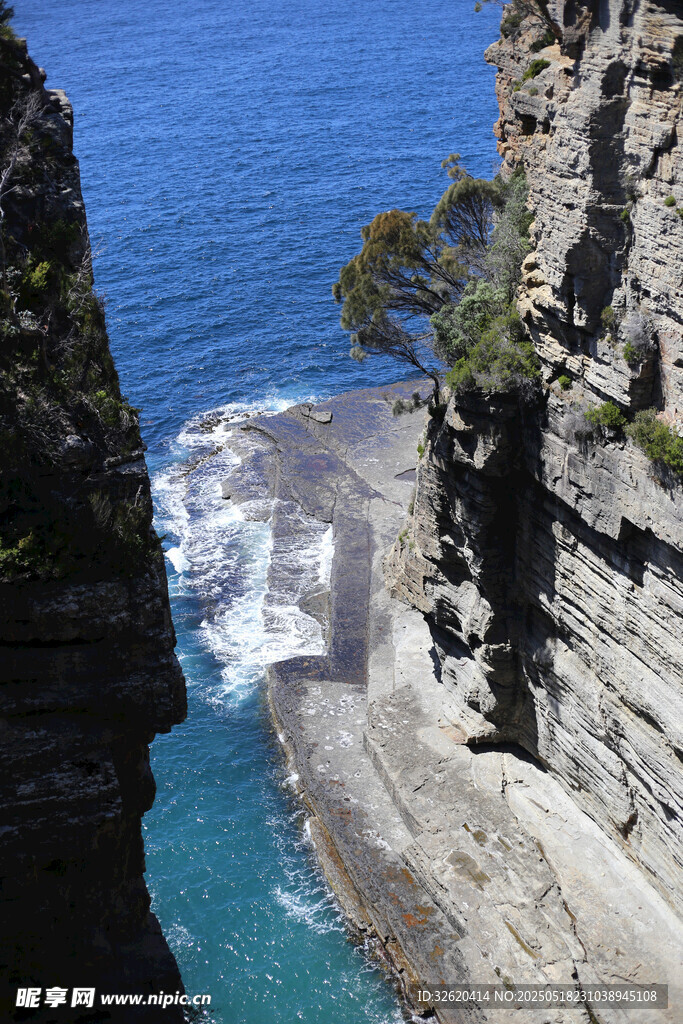 海岸 悬崖 