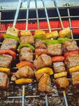 美味烤肉串 色彩丰富诱人