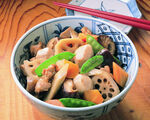 美味鸡肉蔬菜盖浇饭