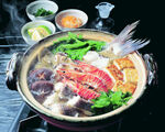 美味火锅食材丰富诱人