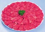 鲜切牛肉盘 色泽诱人
