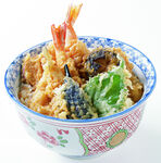 日式天妇罗盖饭美食图