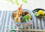 日式天妇罗盖饭美食特写