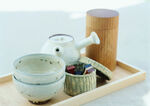日式茶具组合托盘展示