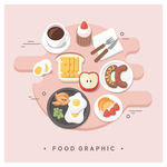 美食插画  