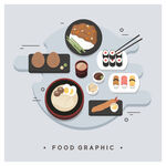 美食插画  