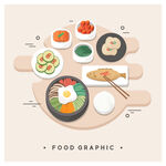 美食插画 