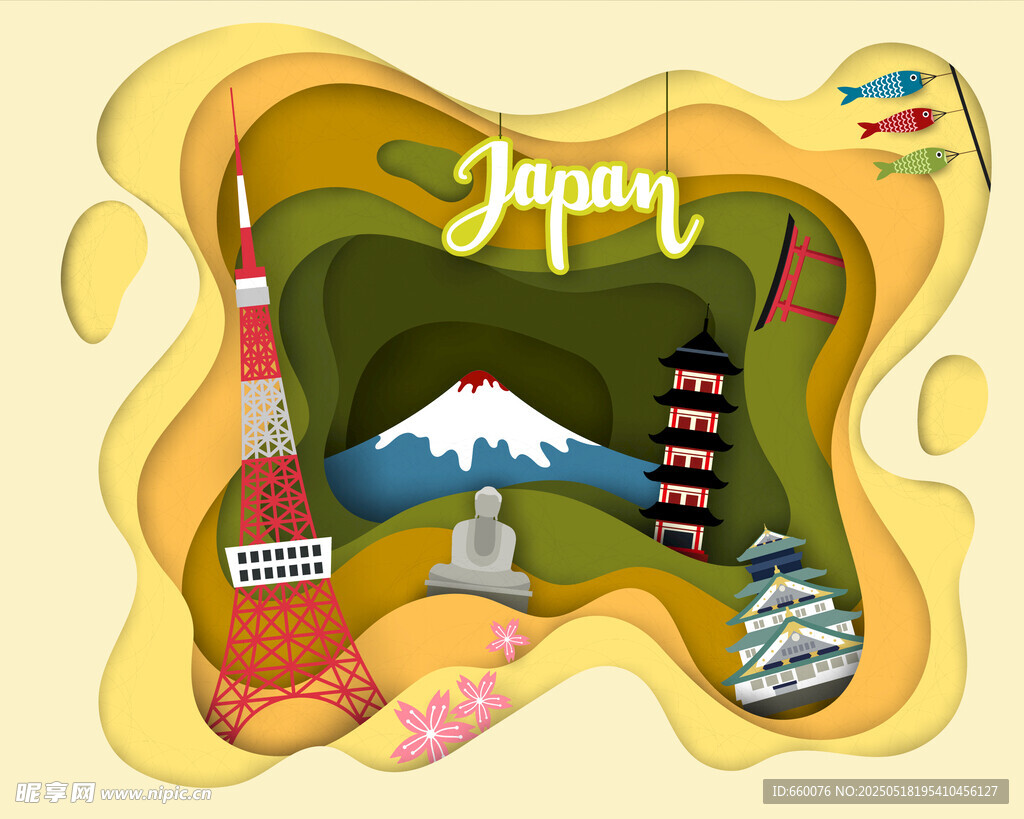 日本旅游插画