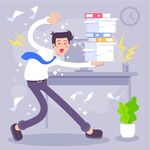 上班族插画 