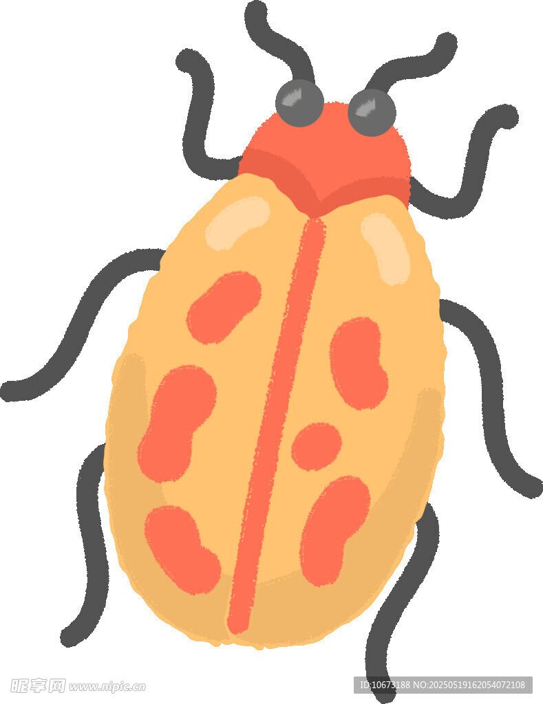 卡通瓢虫插画